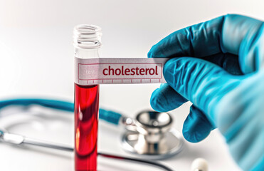 Blood sample for cholesterol test