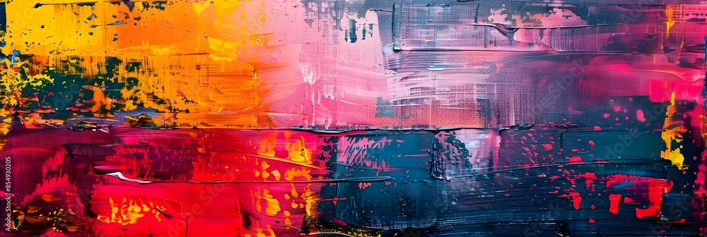 Poster vibrant explosion of color and texture