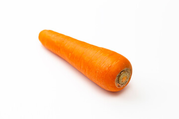 白背景にニンジン
