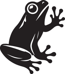 frog on a white background