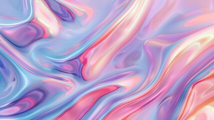 Shiny Purple and Blue Plastic Waves Background