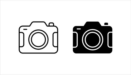 Camera icon set vector illustration, photo camera sign and symbol, photography icons.