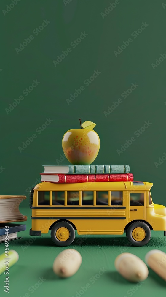 Wall mural Education, Back to School concept with copy space. AI generated illustration - Wall murals