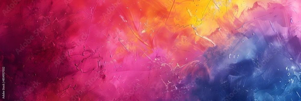 Poster vibrant kaleidoscope of expressive abstract art captivating colorful painted textures and striking g