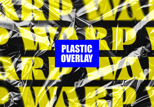 Plastic Overlay Texture Mockup