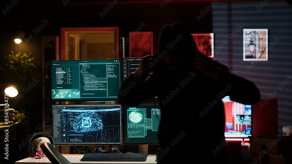 Poster hackers found by cybercriminal law enforcement escaping with stolen data on ssd after failing to con