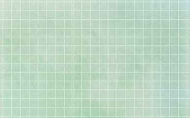 手書き風のグリーンのグリッド背景