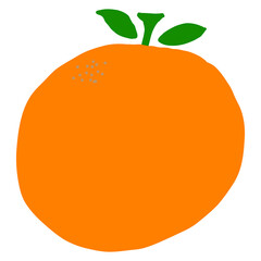 illustration of an orange isolated