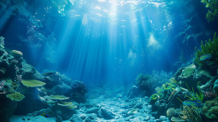 Obraz premium Marine Deep Ocean Background