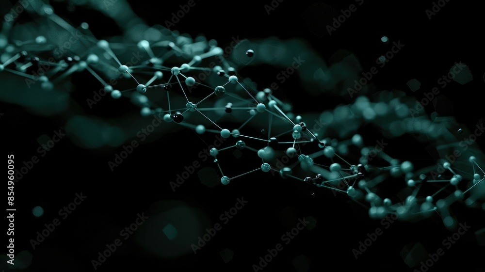 Poster abstract digital network background with data connectivity and futuristic design. aig53m