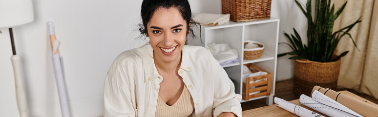 Woman in casual attire looking at camera.