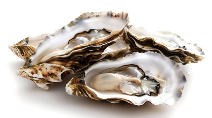 fresh oysters, close-up food photography