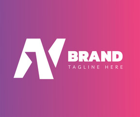 Fototapeta premium Letter N logo icon design template elements. Usable for Branding and Business Logos.