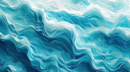 Fototapeta premium Abstract ocean waves in blue and white