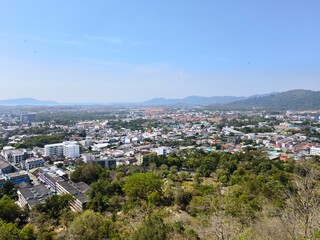 View over Phuket Town from the Khao Rang Hill Phuket City Viewpoint
