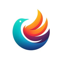 Obraz premium AI Generate of Abstract Logo in the Shape of Bird. Vector, Logo, Symbol.