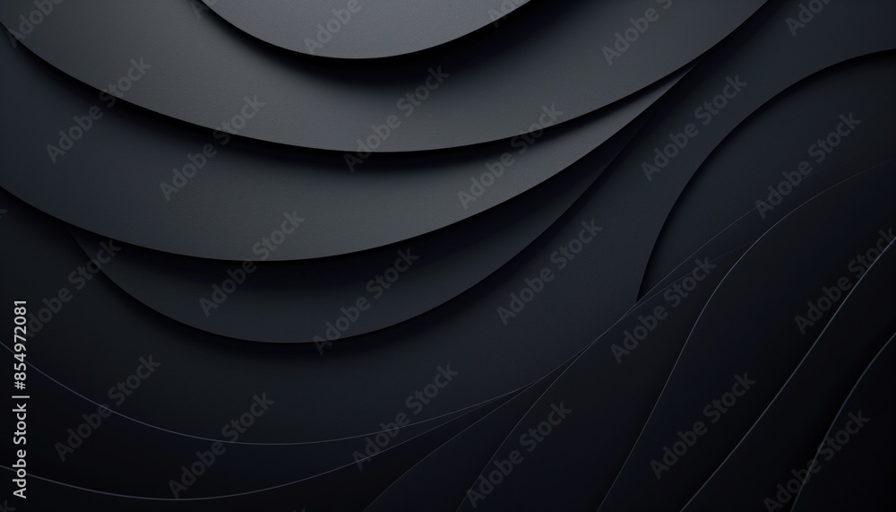 Poster abstract dark layered wave patterns modern minimalist design background.