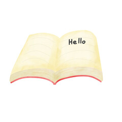 open book with bookmark