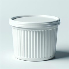 White Container with Lid