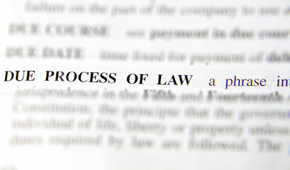 due process