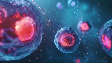 Fototapeta premium viruses or cancer cells