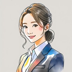 Illustration, people, characters, cute, illustration, anime, Generative AI