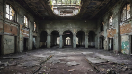 Fototapeta premium Explore and photograph abandoned and forgotten spaces.