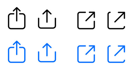 Set of share icon. Link button sign. Url symbol. Share arrow icon. Connect vector button.