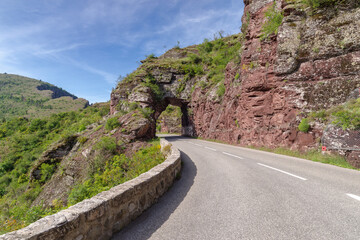 Road to Daluis gorges, Regional Nature Reserve, Southern France