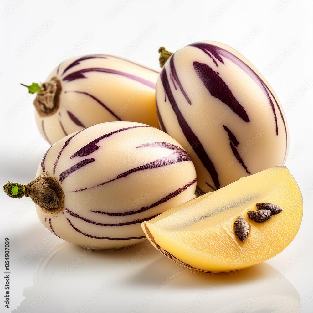 Poster pepino melon fruit isolated on white background