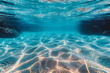 crystal-clear ocean water with beautiful sand visible on the bottom