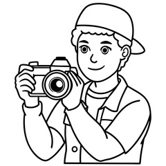 photographer with camera