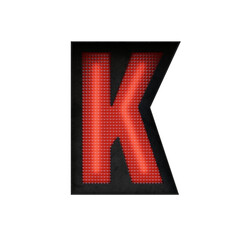 Traffic Lights 3D Alphabet PNG Letters