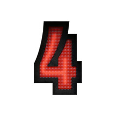 Traffic Lights 3D Alphabet PNG Letters