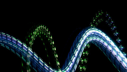 Digital Wallpaper Gaming Streaming Background Futuristic Abstract Neon Overlay Effect