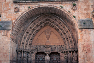 Rainy day in Burgo de Osma. Spain. Castilla y León.