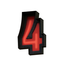Traffic Lights 3D Alphabet PNG Letters