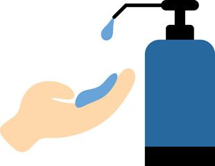 Hand Get Soap From Bottle