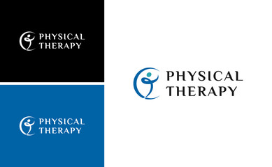 Physiotherapy, Physical Therapy, Kinesiologic logo design for muscle bone rehabilitation