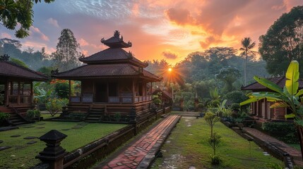 Traditional house with fresh view