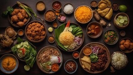 Fototapeta premium nuts and dried fruits