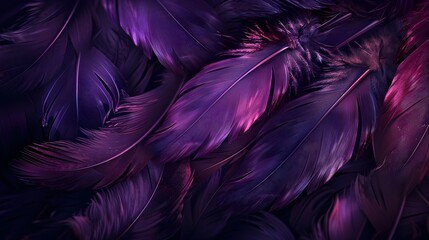 Captivating Vibrant Abstract Purple and Pink Feather Texture Background