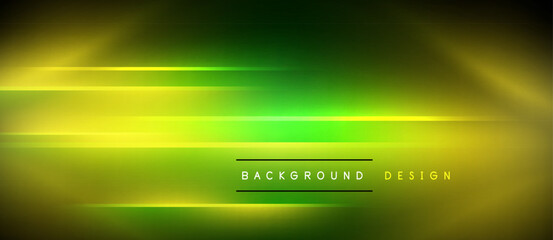 Neon dynamic diagonal light rays background. Techno digital geometric concept design for wallpaper, banner, presentation, background