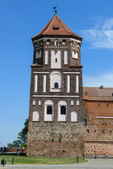 View at the castle of Mir in Belarus