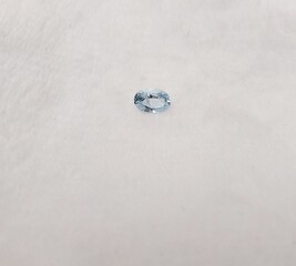 blue topaz gemstones oval shape front
