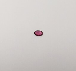 Garnet gemstones violet oval shape back
