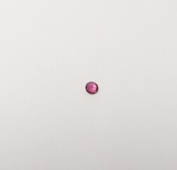 Garnet gemstones violet round shape back
