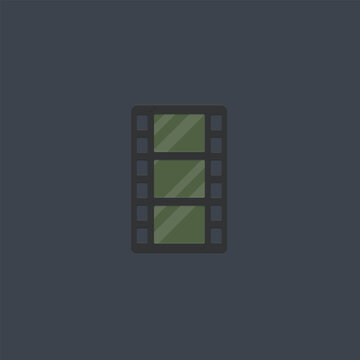 recommend clip art: Movie Film Tape Icon Flat Design Vector Isolated Cinema Weekend Movie Night