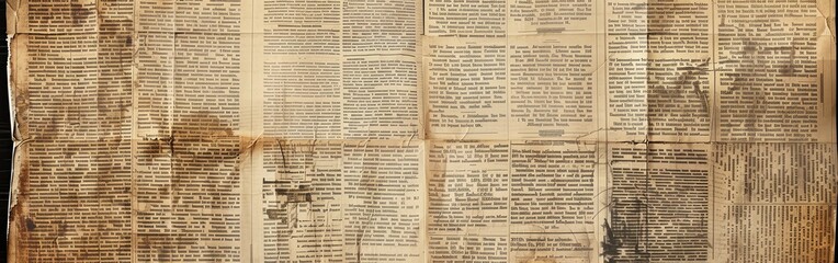 Grunge Vintage Newspaper Texture Background