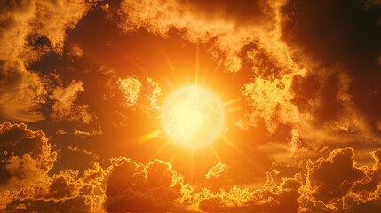 A sun that provides life-giving energy like a beautiful woman. Generative AI